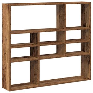 vidaXL &Eacute;tag&egrave;re murale vieux bois 90x16x78 cm bois d'ing&eacute;nierie