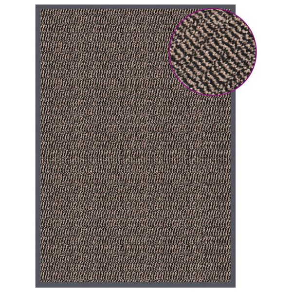 vidaXL Paillasson touffeté 60x90 cm Marron foncé