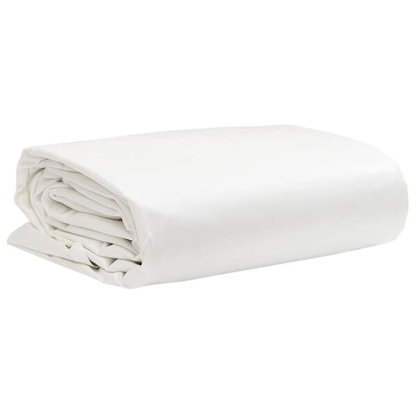 vidaXL B&acirc;che blanc 1,5x20 m 650 g/m&sup2;