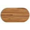 vidaXL Plateau de table 90 x 45 x 3,5 cm ovale Bois de teck massif