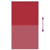 vidaXL Store enrouleur occultant rouge largeur du tissu 126,6 cm