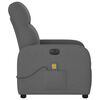 vidaXL Fauteuil inclinable de massage &eacute;lectrique gris fonc&eacute; tissu