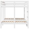vidaXL Lit superposé triple blanc 140x200/70x140 cm bois de pin massif