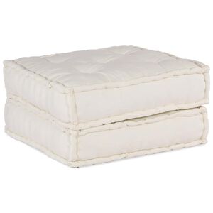 vidaXL Canap&eacute; modulaire cr&egrave;me 70x70x36 tissu