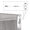 vidaXL &Eacute;tag&egrave;res cube murales 4 pcs sonoma gris 30x15x30 cm