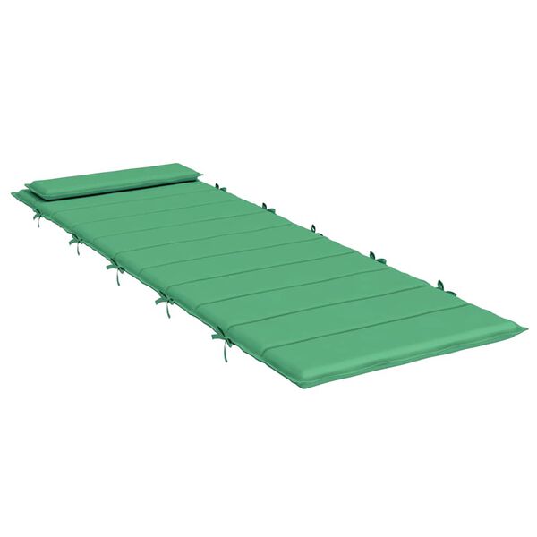 vidaXL Coussin de chaise longue vert 180x60x4 cm tissu oxford