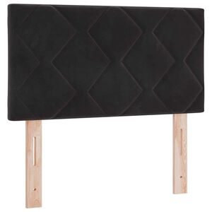 vidaXL T&ecirc;te de lit Noir 80 cm Velours