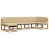vidaXL Ensemble de canap&eacute;s d'ext&eacute;rieur 7 pc Blanc et Beige