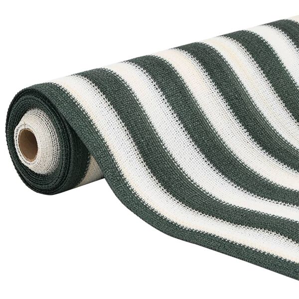 vidaXL Filet brise-vue vert et blanc 1,8x25 m PEHD 195 g/m&sup2;