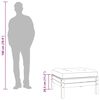 vidaXL Repose-pied de jardin avec coussin bois de pin imprégné