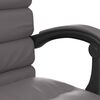 vidaXL Fauteuil de massage inclinable de bureau Gris Similicuir
