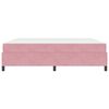 vidaXL Cadre de lit avec matelas Rose 200 x 200 cm tissu