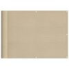 vidaXL &Eacute;cran de balcon beige 75x700 cm 100% polyester oxford