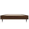 vidaXL Cadre de lit sans matelas ch&ecirc;ne marron 75x190cm bois ing&eacute;nierie