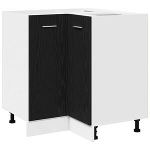 vidaXL Armoire suspendue Riga Ch&ecirc;ne noir 75,5 x 75,5 x 80,5 cm
