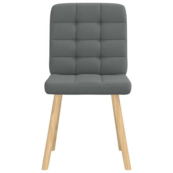 vidaXL Chaises à manger lot de 6 gris foncé tissu