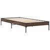 vidaXL Cadre de lit sans matelas ch&ecirc;ne marron 75x190 cm
