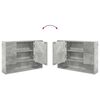 vidaXL Ensemble de mobilier de salle de bain 3 pcs Gris b&eacute;ton