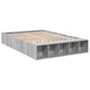 vidaXL Cadre de lit sans matelas sonoma gris 140x190 cm