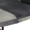 vidaXL Chaise &agrave; bascule Gris Cuir v&eacute;ritable et toile