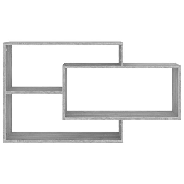 vidaXL Étagère murale Sonoma gris 104x20x58,5 cm Bois d'ingénierie
