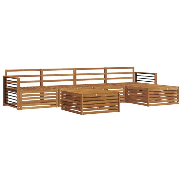 vidaXL Ensemble de canap&eacute;s d'ext&eacute;rieur 6 pcs Naturel