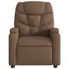 vidaXL Fauteuil de massage inclinable Marron Tissu