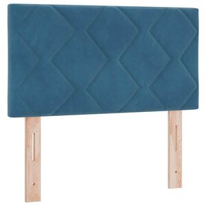 vidaXL T&ecirc;te de lit LED Bleu fonc&eacute; 80 cm Cuir synth&eacute;tique