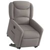 vidaXL Fauteuil inclinable &eacute;lectrique taupe tissu