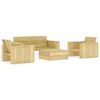 vidaXL Salon de jardin 4 pcs Bois de pin impr&eacute;gn&eacute;