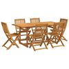 vidaXL Ensemble &agrave; manger de jardin 7 pcs bois massif d'acacia