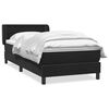 vidaXL Sommier &agrave; lattes de lit avec matelas noir 80x210 cm velours
