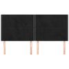 vidaXL T&ecirc;te de lit Noir 180x5x118/128 cm Velours