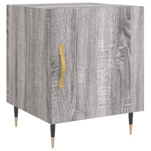 vidaXL Table de chevet sonoma gris 40x40x50 cm bois d'ing&eacute;nierie