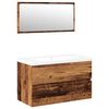 vidaXL Ensemble de meubles salle de bain bois d'ing&eacute;nierie