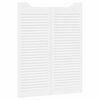 vidaXL Portes battantes &agrave; persiennes 2 paires blanc 100x80 cm