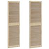 vidaXL Porte de Cabinet avec porte 2 pcs Naturel 201 x 2,1 x 59,5 cm