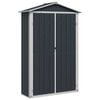 vidaXL Abri de jardin Anthracite 116x45x175 cm Acier galvanis&eacute;