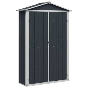 vidaXL Abri de jardin Anthracite 116x45x175 cm Acier galvanis&eacute;