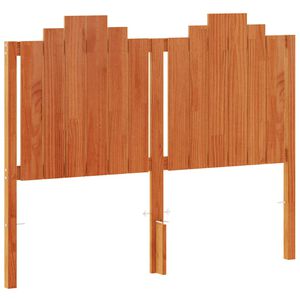 vidaXL T&ecirc;te de lit cire marron 135 cm bois massif de pin