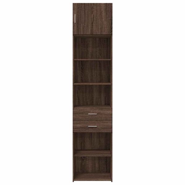vidaXL Armoire de rangement mince chêne marron 50x42,5x225 cm