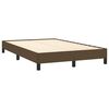vidaXL Cadre de lit sans matelas marron fonc&eacute; 120x200 cm tissu
