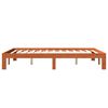 vidaXL Cadre de lit sans matelas cire marron 140x190cm bois pin massif