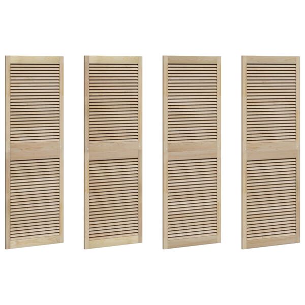 vidaXL Porte de Cabinet avec porte 4 pcs Naturel 140.5 x 2 x 59.5 cm