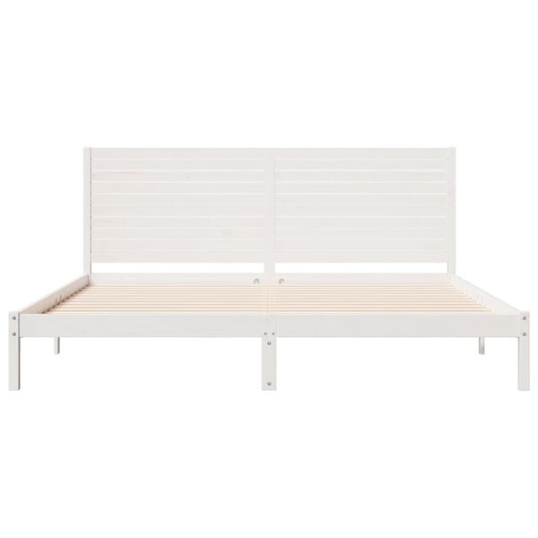 vidaXL Cadre de lit extra long sans matelas 180x220 cm bois massif