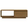 vidaXL Meuble TV Marron miel 110x30x33,5 cm Bois de pin massif