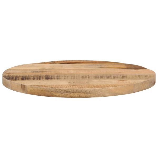 vidaXL Dessus de table Ø 40x2,5 cm rond bois massif de manguier brut