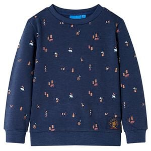 vidaXL Sweatshirt pour enfants m&eacute;lange bleu marine 104