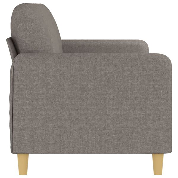 vidaXL Canap&eacute; &agrave; 3 places Taupe 180 cm Tissu