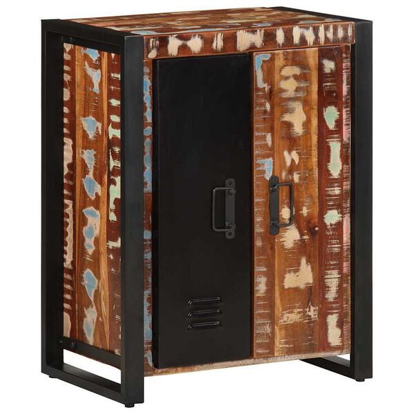 vidaXL Buffet multicolore 55x35x70 cm bois massif r&eacute;cup&eacute;ration